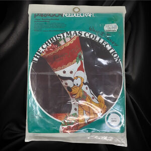 Vintage 1978 NEW Paragon Needlecraft Disney Christmas Stocking Kit #6320 Pluto